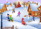 Puzzle Nivel 5: Postal de Invierno | Recurso educativo 34200