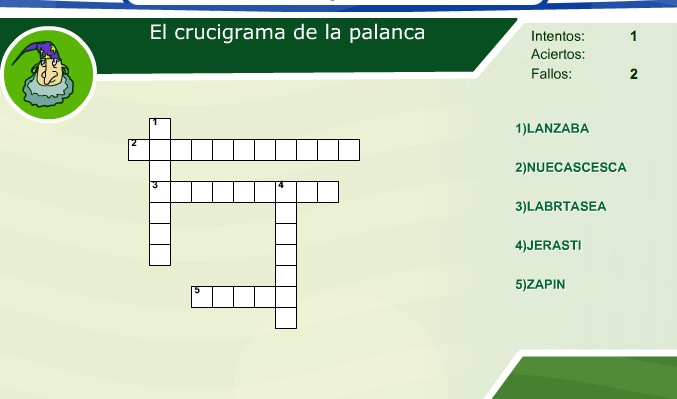 El crucigrama de la palanca | Recurso educativo 35722