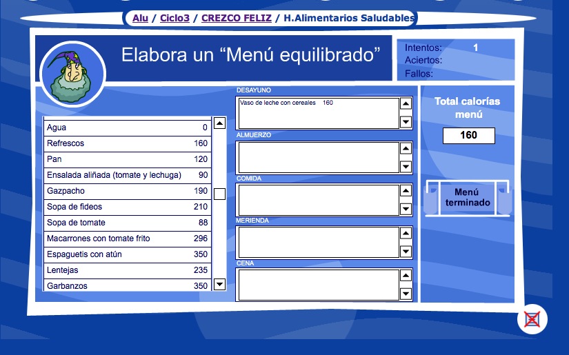 Elaboración de un menú saludable | Recurso educativo 35750