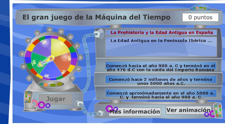 El trivial de la Máquina del tiempo | Recurso educativo 36044