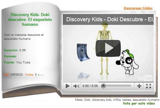 Discovery Kids- Doki descubre- El esqueleto humano | Recurso educativo 36346