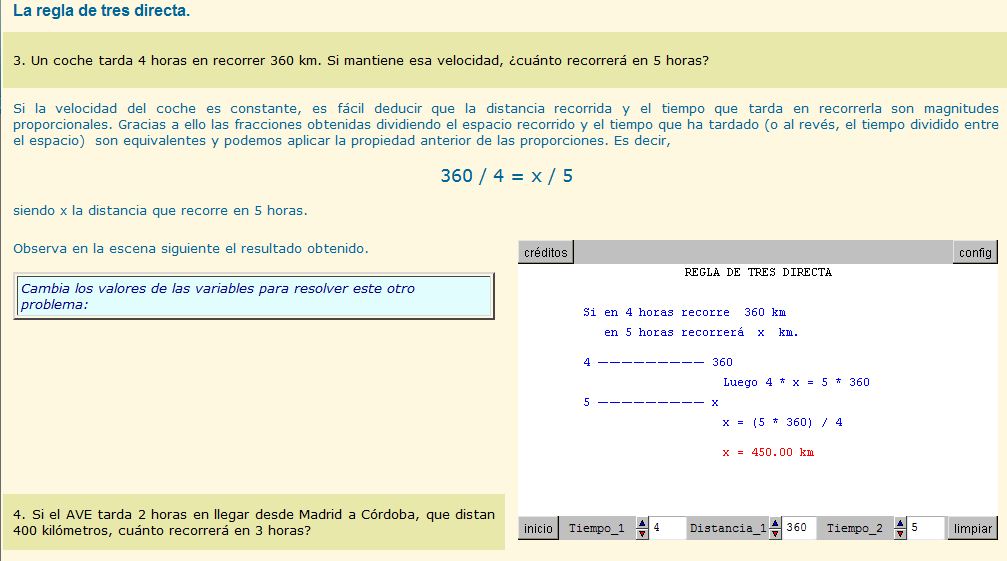 Regla de tres directa | Recurso educativo 37018