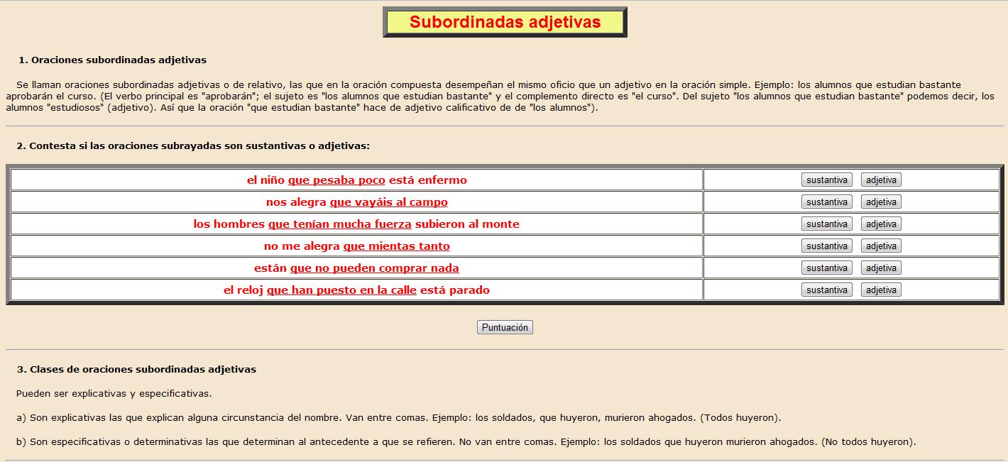 Subordinadas adjetivas | Recurso educativo 37055