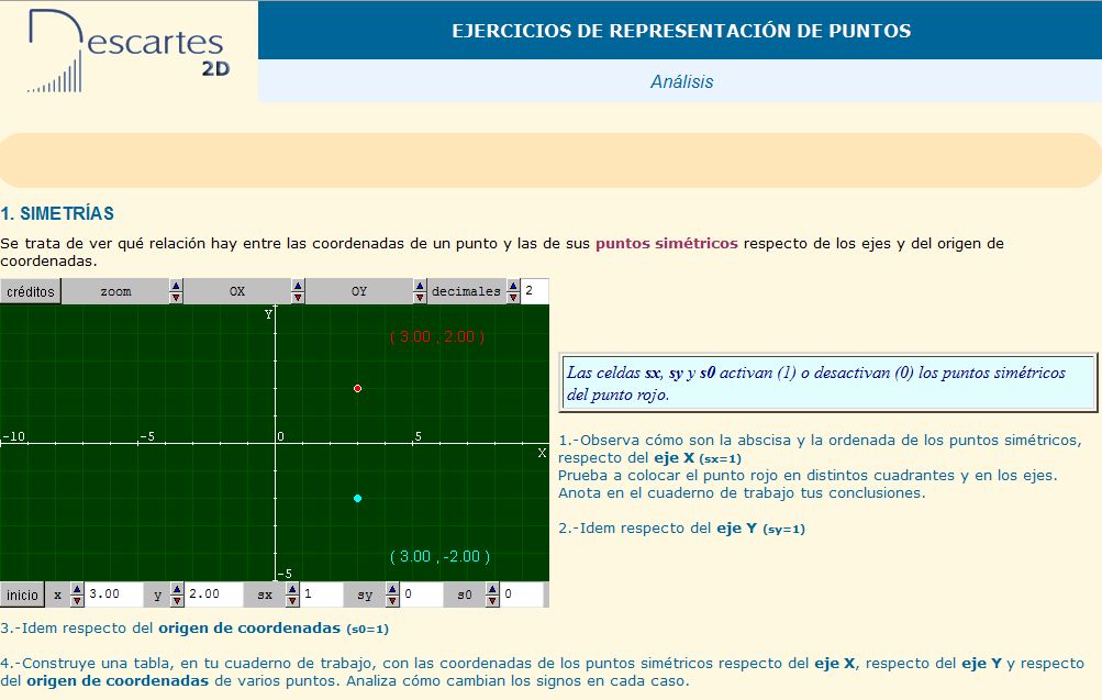 Ejercicios de representación de puntos | Recurso educativo 37219