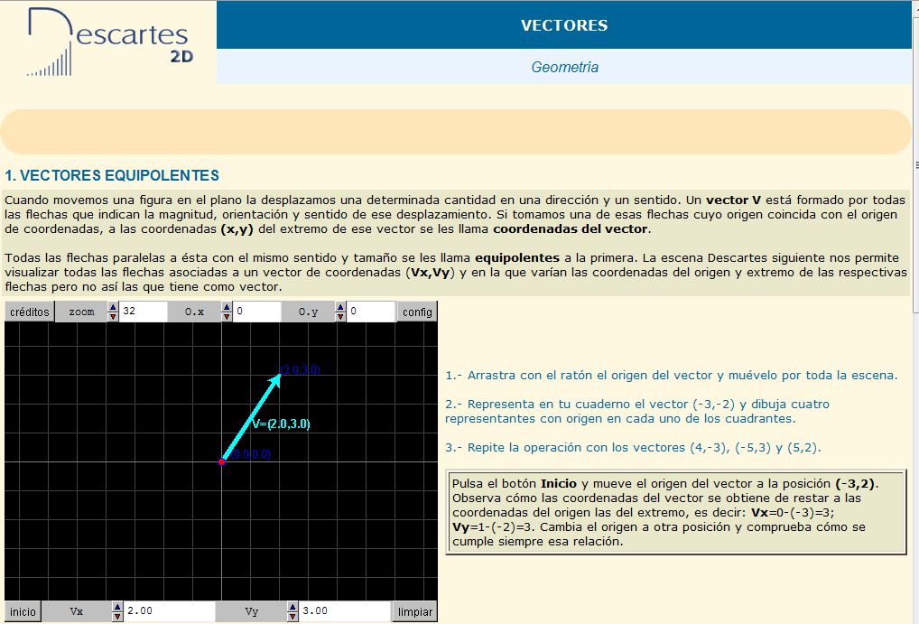 Vectores equipolentes | Recurso educativo 37438