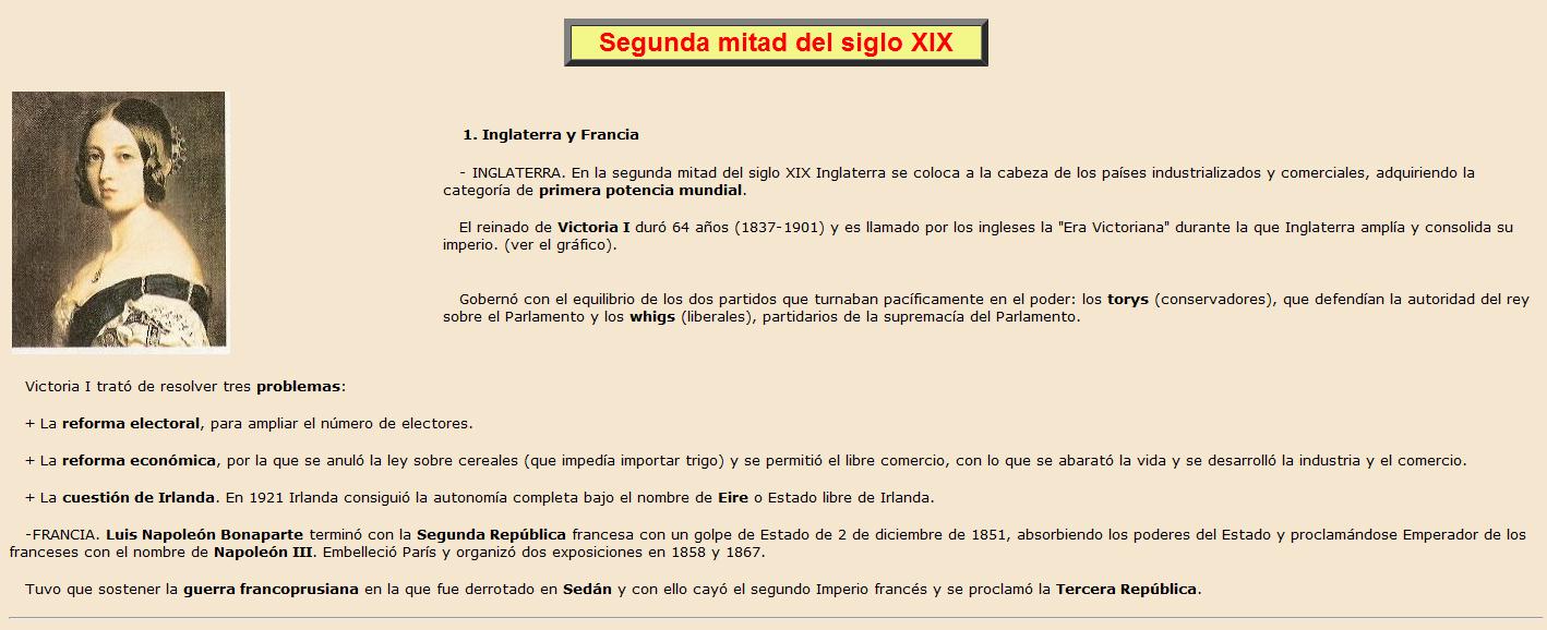 Segunda mitad del siglo XIX | Recurso educativo 37720