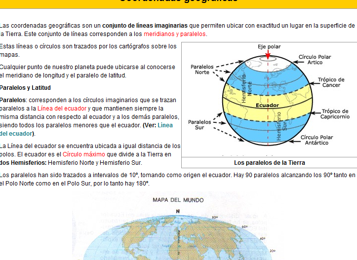 Coordenadas Geográficas | Recurso educativo 37774