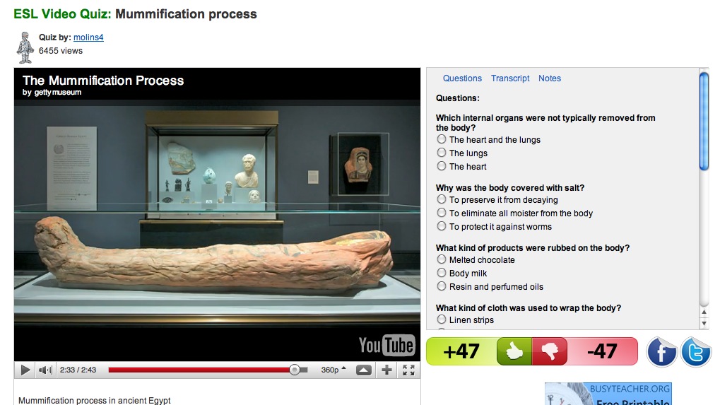 Video: Mummification process | Recurso educativo 38894