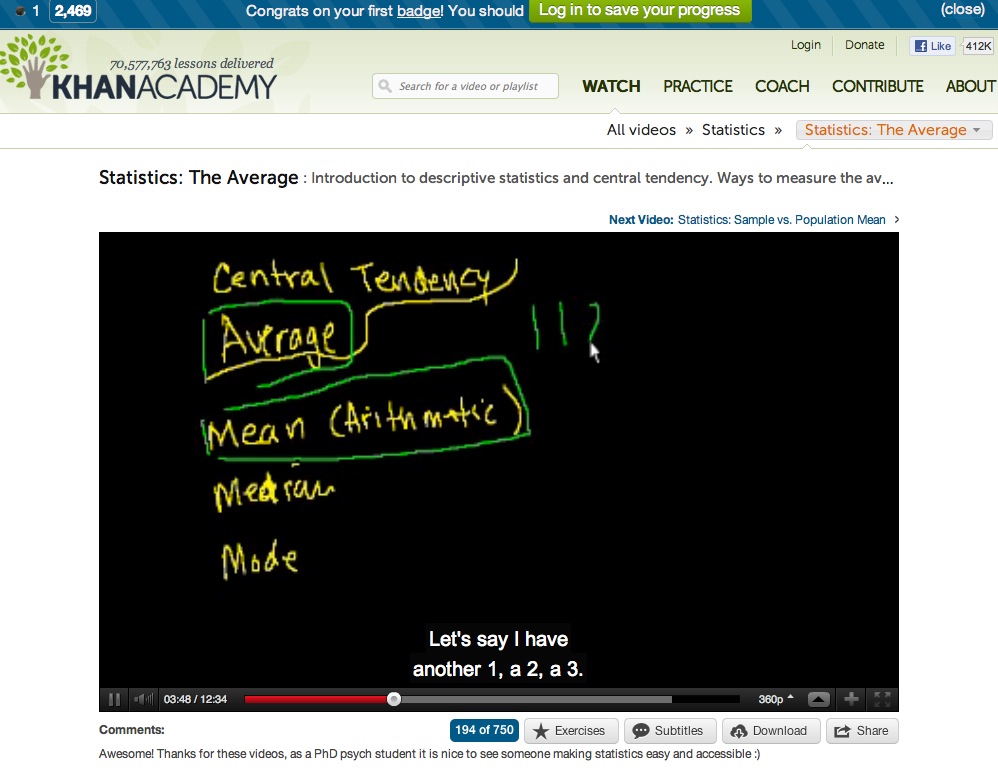 Video: Statistics, the Average | Recurso educativo 40280