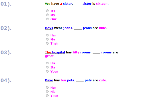 Possessive adjectives | Recurso educativo 40356