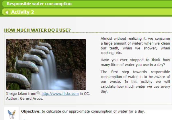 Responsible water consumption | Recurso educativo 40371