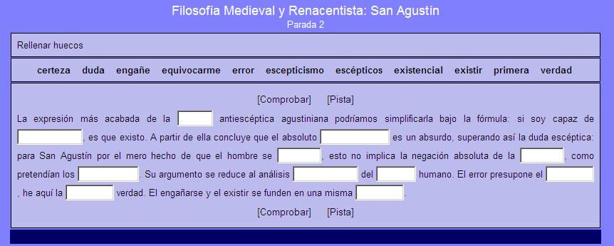 Pensamiento de San Agustín I: juego | Recurso educativo 41612