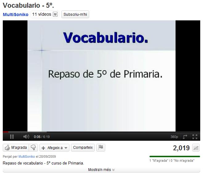 Vocabulario | Recurso educativo 42704