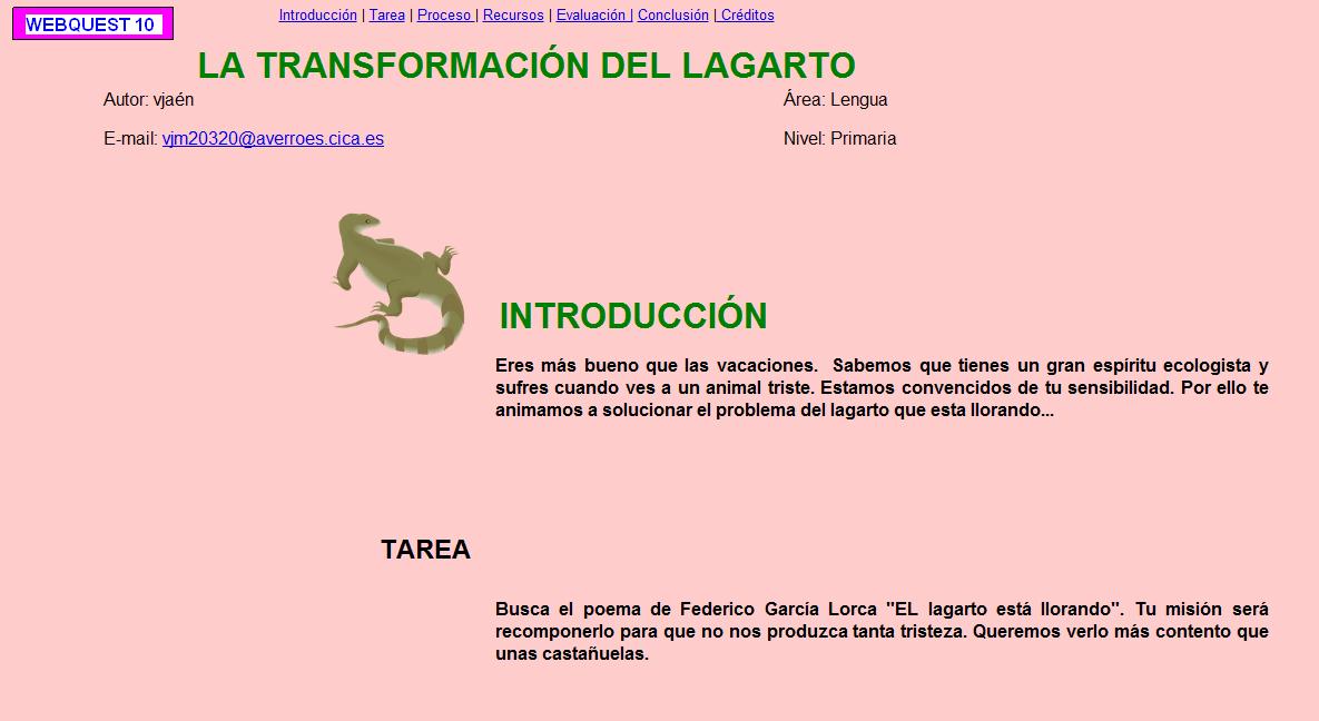 La Transformación del Lagarto | Recurso educativo 42789