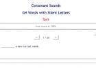 Quiz: Words with silent letters | Recurso educativo 48798