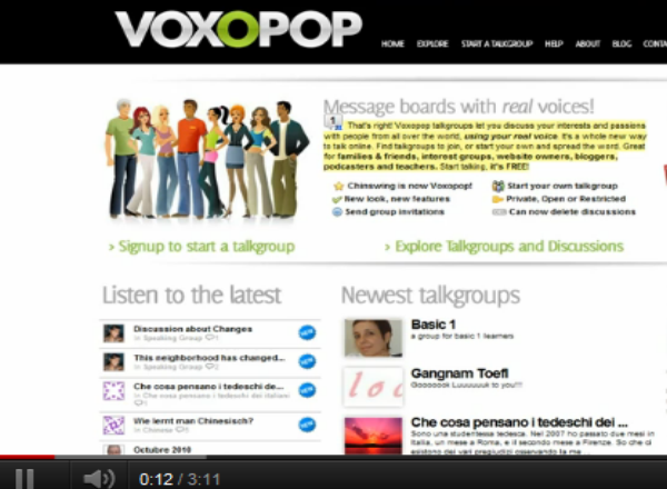 Voxopop tutorial | Recurso educativo 49377