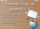 Palabras clave geografía | Recurso educativo 49519