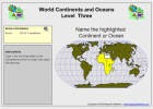 Game: Continents and oceans | Recurso educativo 49685