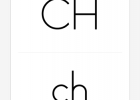Ficha gráfica en Pdf: ch y CH | Recurso educativo 50422