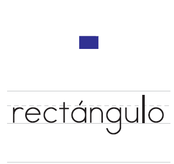 Lectoescritura de palabras: figura de rectángulo | Recurso educativo 50471