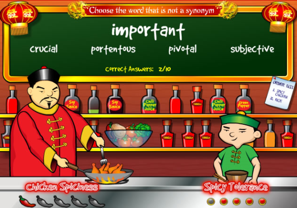 Game: Spicy synonyms | Recurso educativo 50788