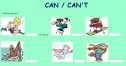 Can or can't | Recurso educativo 54304