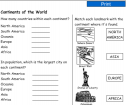 Continents of the world | Recurso educativo 54762