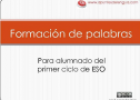 Proceso de formación de palabras | Recurso educativo 55054