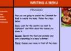 Webquest: Writing a menu | Recurso educativo 10940