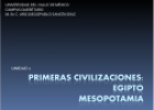 Primeras civilizaciones: Egipto, Mesopotamia | Recurso educativo 17119