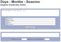 Days, months and seasons | Recurso educativo 19689