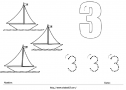 Ficha Matemáticas: El 3 | Recurso educativo 24321