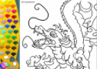 ¡A Colorear!: Dragón japonés | Recurso educativo 27379