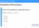 Prepositions of time | Recurso educativo 32583