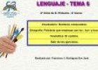 Lenguaje 4º. Tema 6 | Recurso educativo 6349