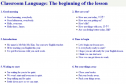 Classroom Language: The beginning of the lesson | Recurso educativo 8987