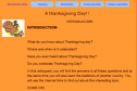 Webquest: A thanksgiving Day | Recurso educativo 9358