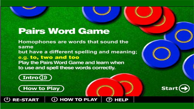 Homophones game | Recurso educativo 64494