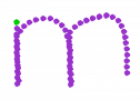 Visualización de la dirección del trazo: letra “m” | Recurso educativo 68005