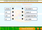 Suffix matching game | Recurso educativo 72776