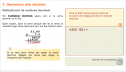 Operacions amb decimals: Multiplicació de nombres decimals | Recurso educativo 82047