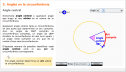 Angles en la circumferència: Angle central | Recurso educativo 82701