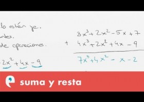 Suma y resta de polinomios | Recurso educativo 107806