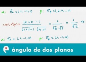 Ángulo de dos planos (ejercicio) | Recurso educativo 109332