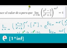 Límites: indeterminaciones [1^inf] (ejercicio) | Recurso educativo 109630