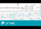 Límites: indeterminaciones [1^inf] (ejercicio) | Recurso educativo 109630