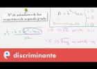 Discriminante y número de soluciones | Recurso educativo 109916