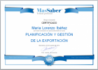 Curso de Planificación y gestión de la exportación | MasSaber | Recurso educativo 114101