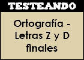 Ortografía - Letras Z y D finales | Recurso educativo 45893