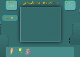 Juego de buscar la imagen repetida para desarrollar la memoria en niños de 3 a 6 años : 04 | Recurso educativo 404964